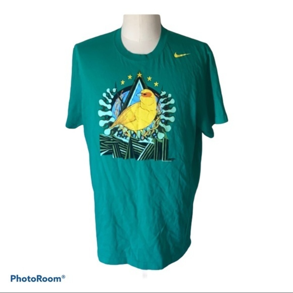 NIKE men’s XXL green CBF CORE PLUS BRAZIL BRASIL WORLD‎ CUp tee